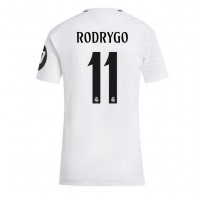 Camisa de Futebol Real Madrid Rodrygo Goes #11 Equipamento Principal Mulheres 2024-25 Manga Curta